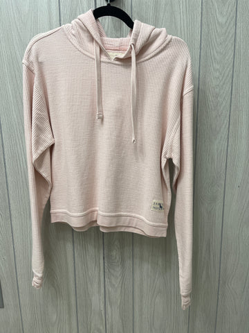 Light Blush Croppes Ribbed Hoodie