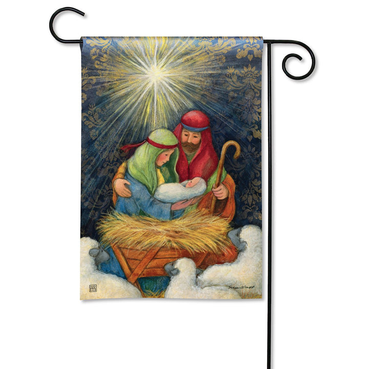 Holy Night Nativity Garden Flag