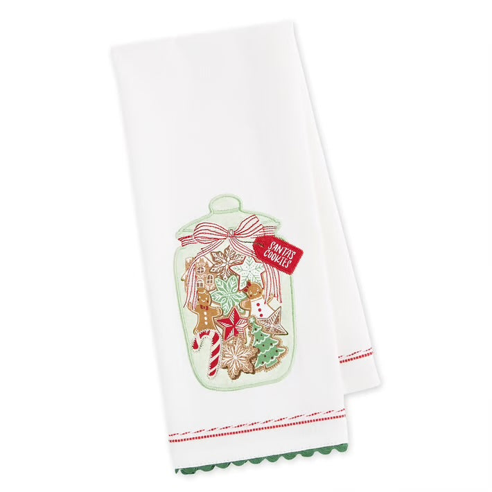 Santa’s Cookie Jar Christmas Dish Towel