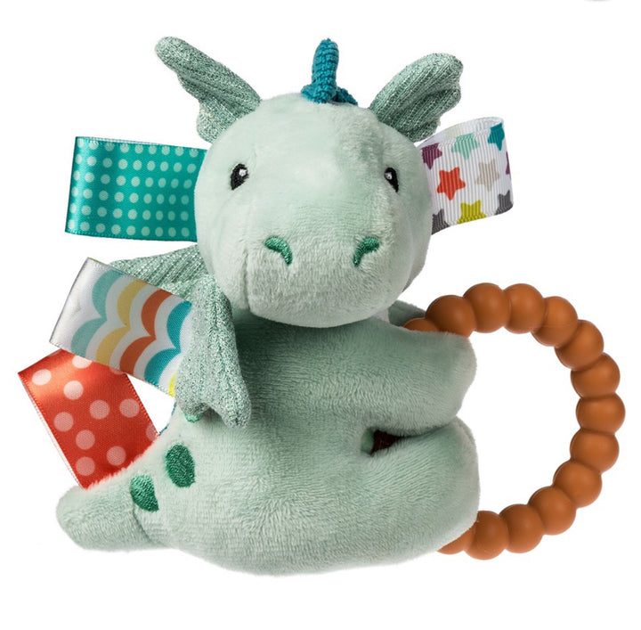 Dragon Teether Rattle with Taggies