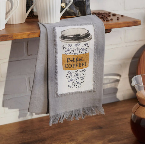 But First, Coffee Tea Towel