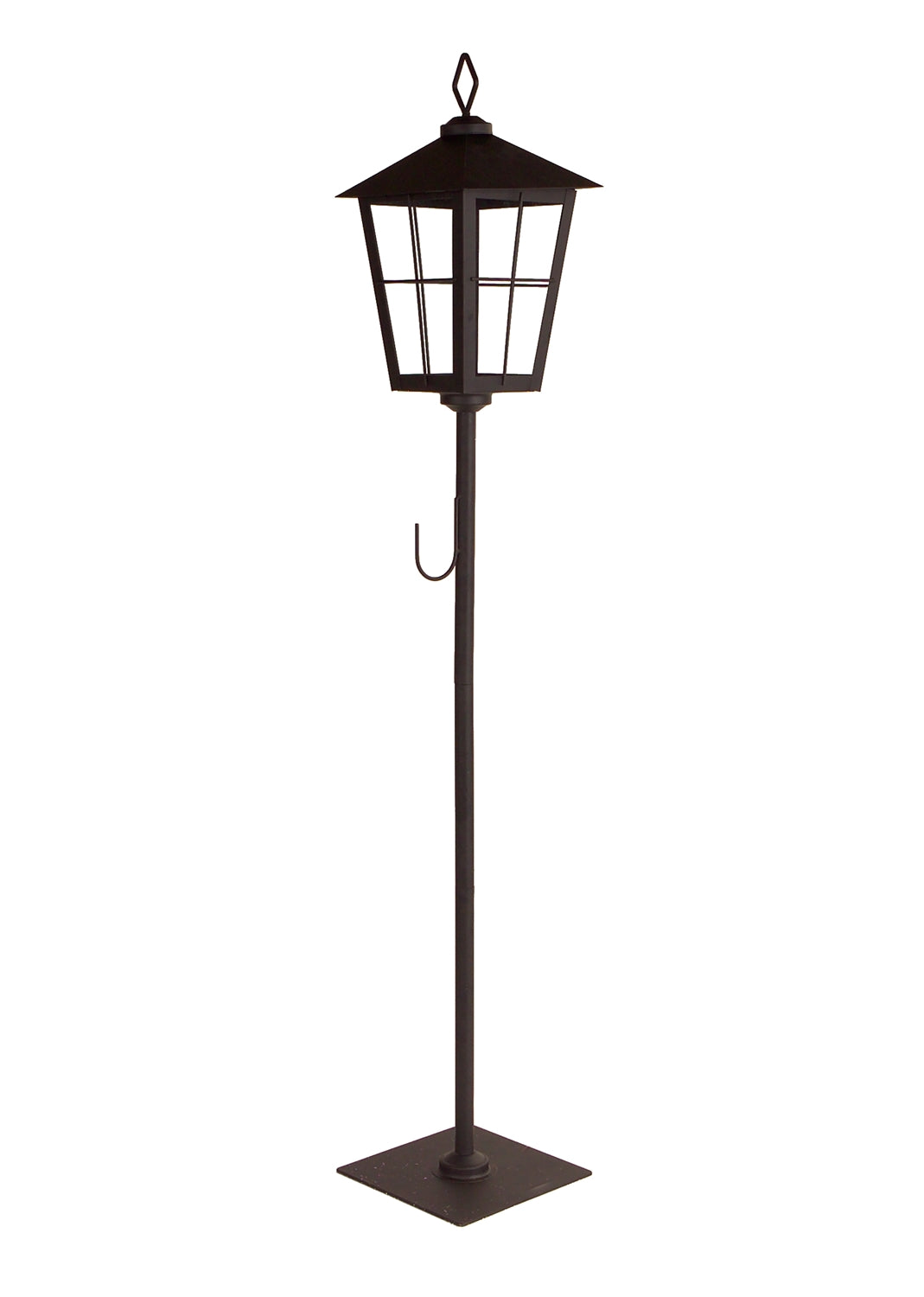 Classic Welcome Black Lantern & Wreath Stand