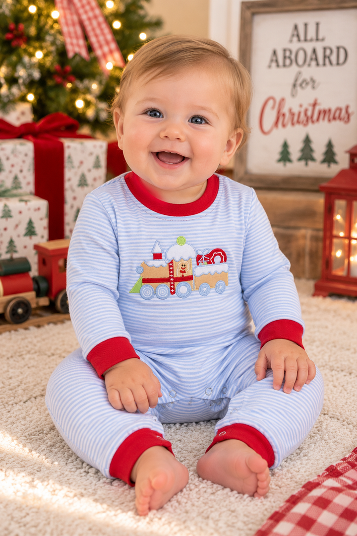 Christmas Express Baby Romper