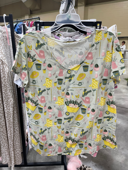 Garden Girl PJ Top