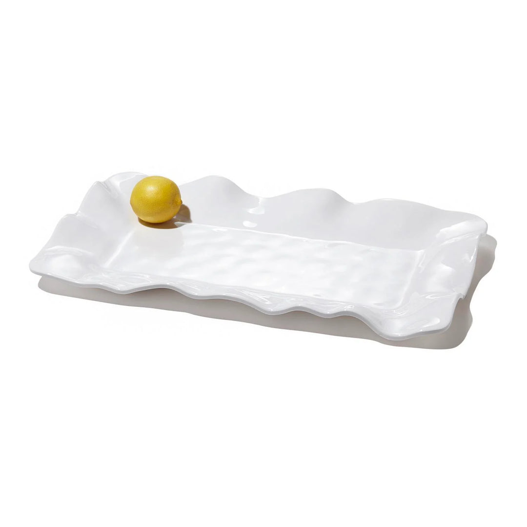 Havana Rectangle White Tray