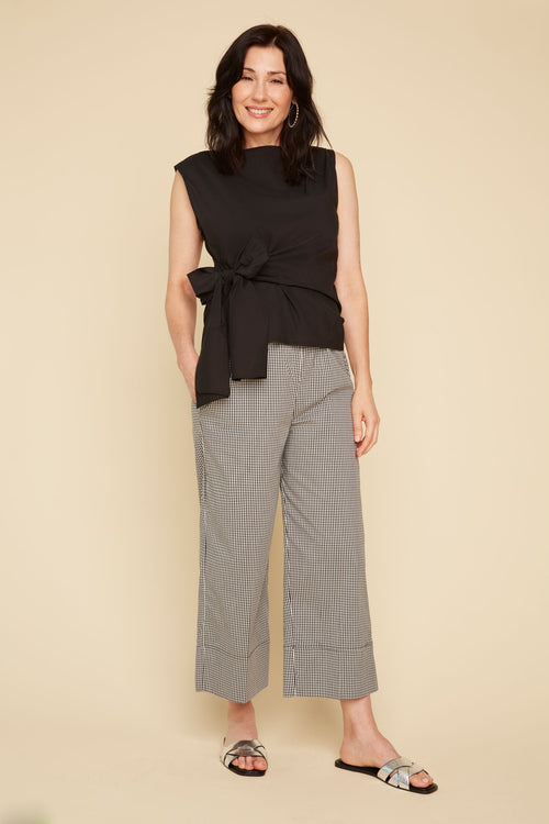 Sleeveless Bow Wrap Top