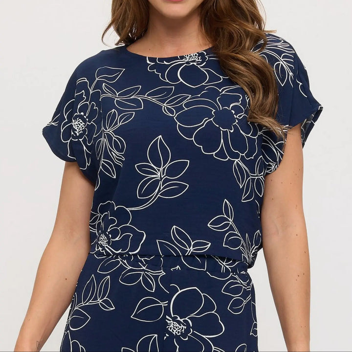 Garden Sketch Cropped Top