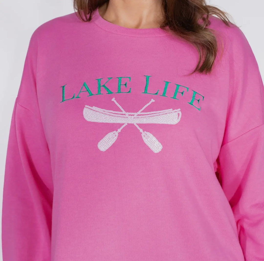 Lake Life Sequin Sweatshirt