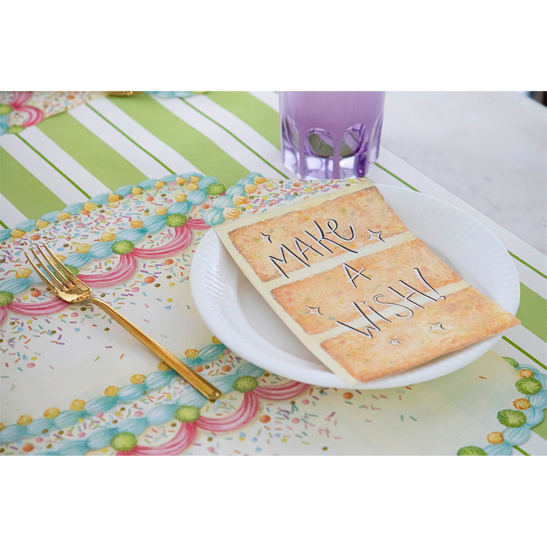 Celebration Cake Slice Table Accent
