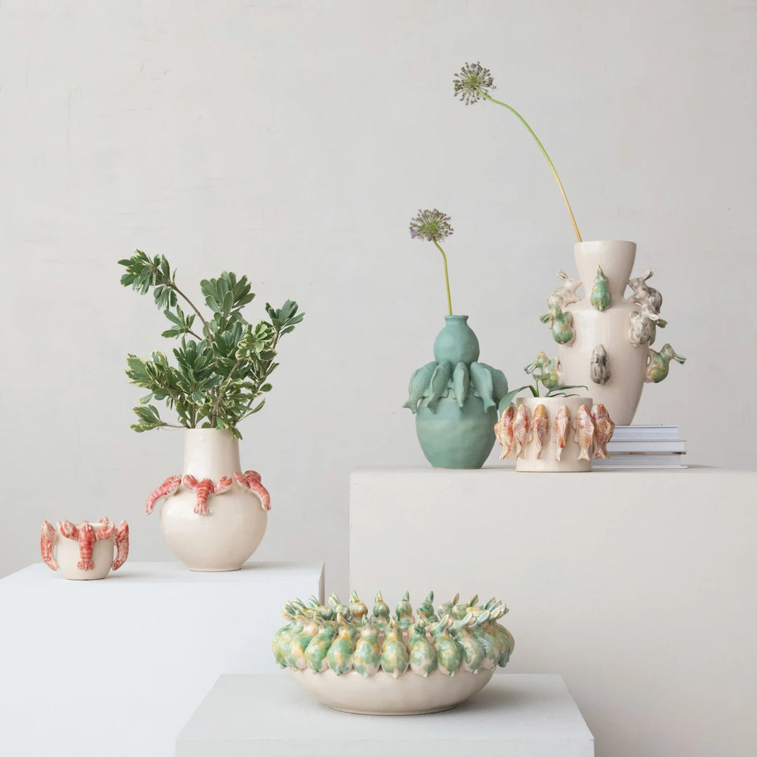 Bunny Garden Stoneware Bowl