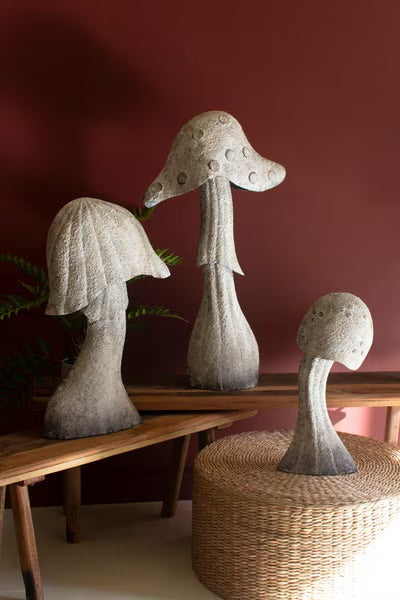 Rustic Metal Mushrooms