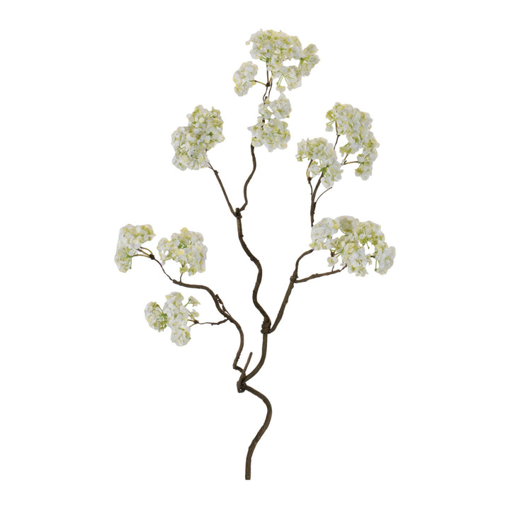 Ivory Hydrangea Twisted Stem