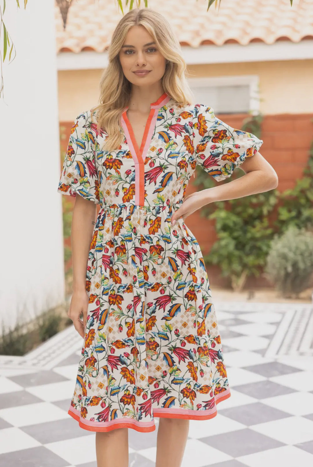 Floral midi dress