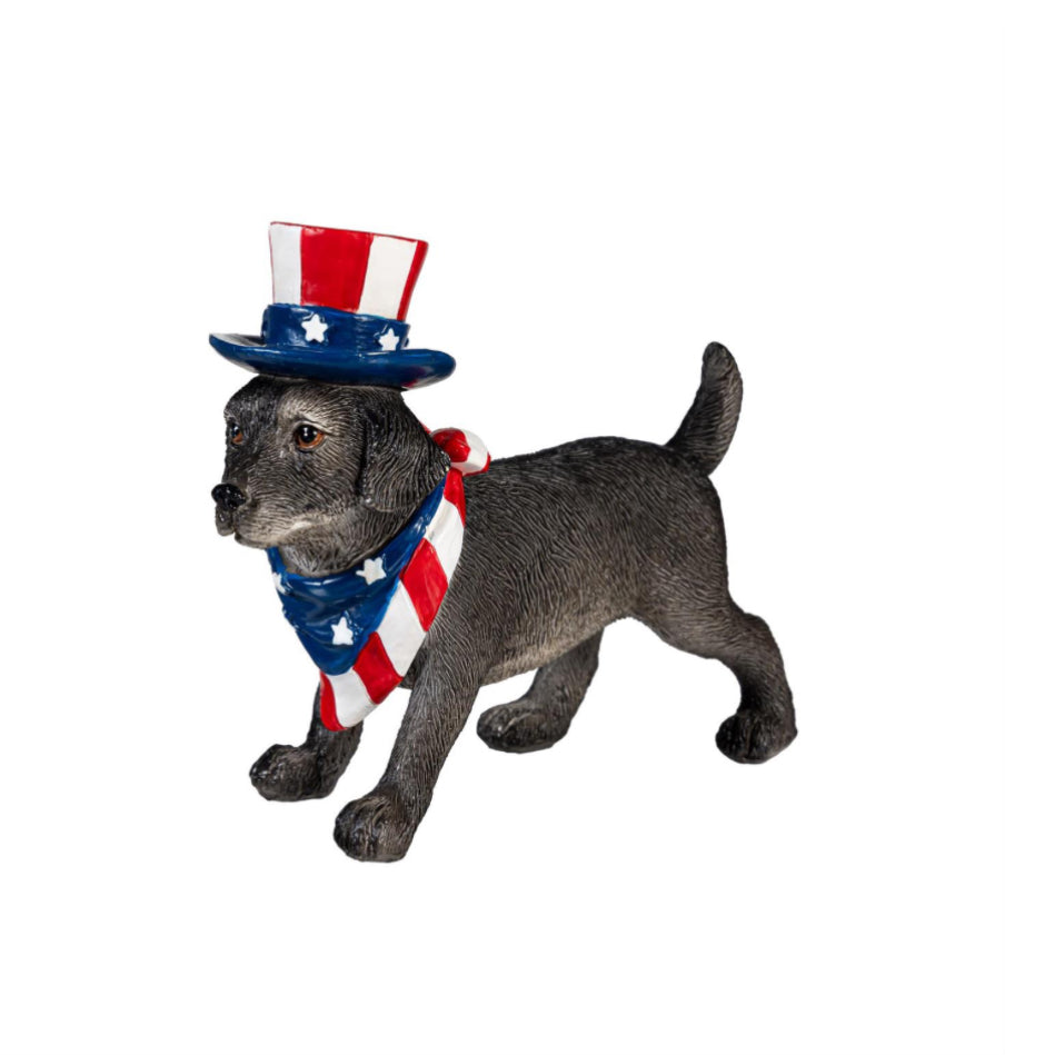 Patriotic Pup Figurines