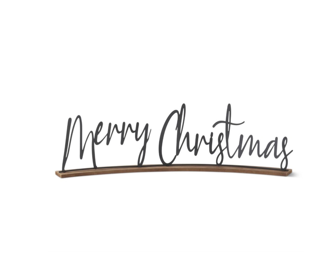 Merry Christmas Script Tabletop Sign