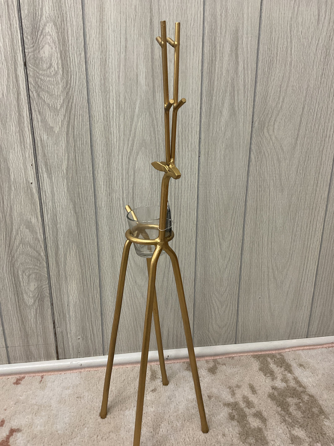 Gold Deer Tealight Holder