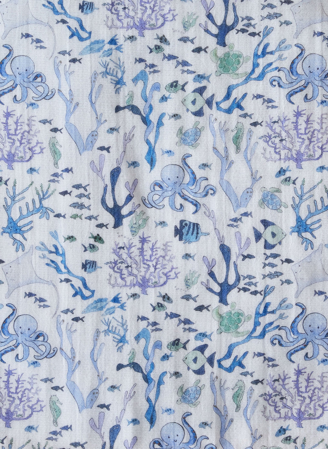 Under the Sea Muslin Shawl Blanket