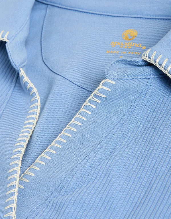 Romy Collared Shirt – Lakeside Blue