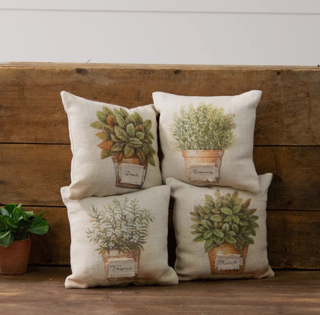 Mini Herb Accent Pillow