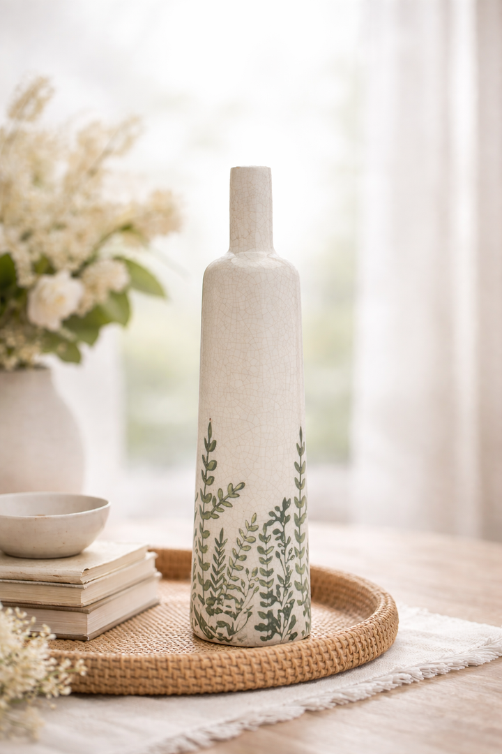 Verdant Heirloom Crackle Vase