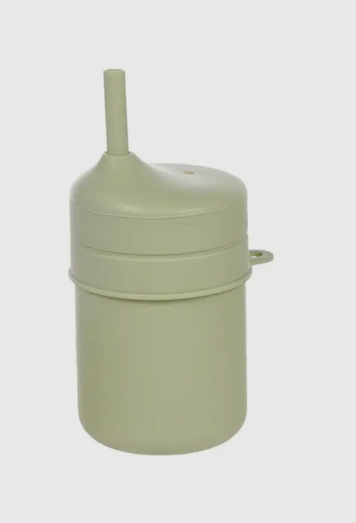 Silicone Cup with Lid and Straw
