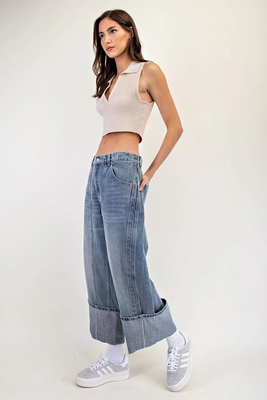Roll With It Wide Leg Jeans