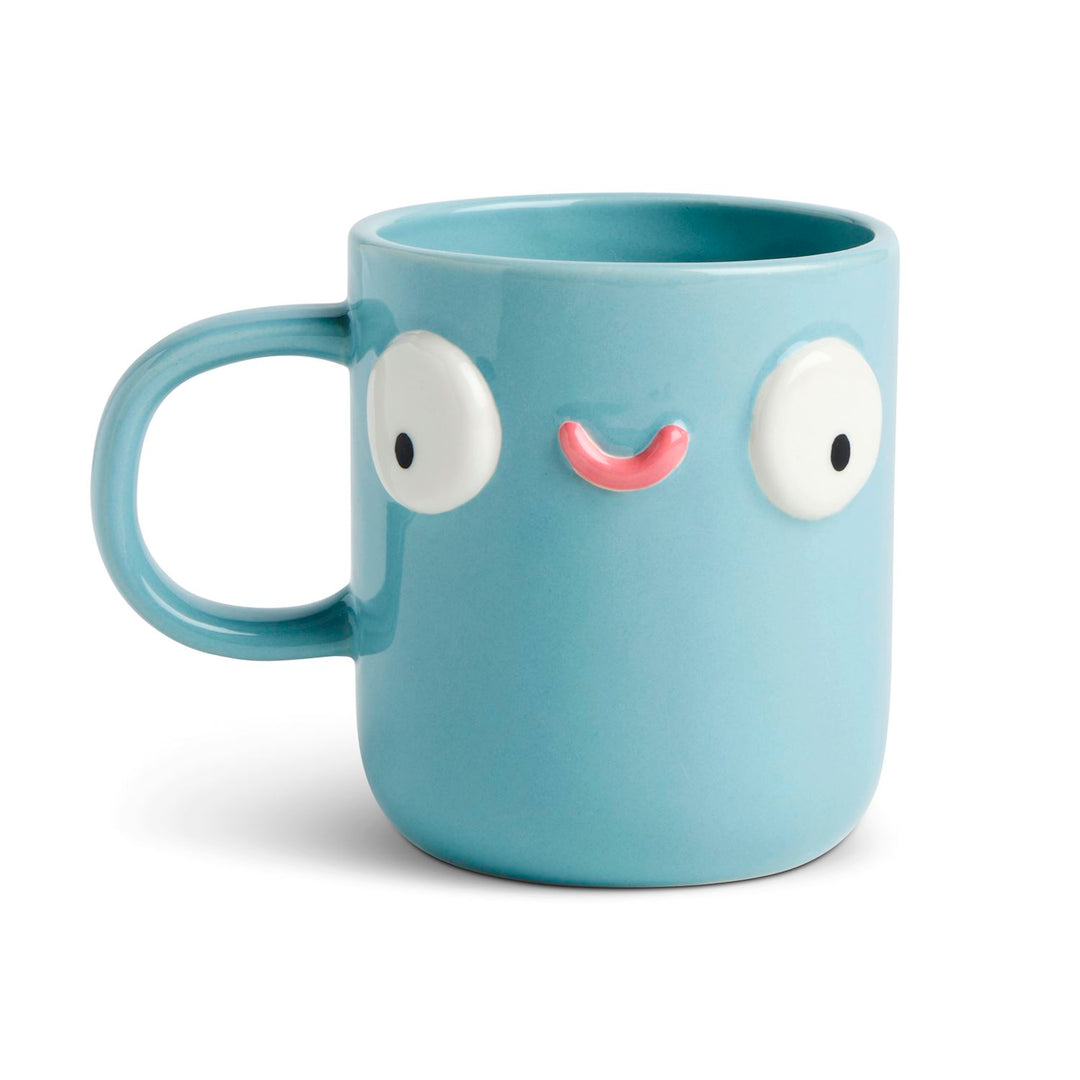 Whimsical Character Face Mug – 14 oz