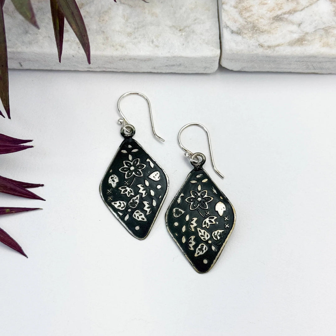 Silver Patina Earrings