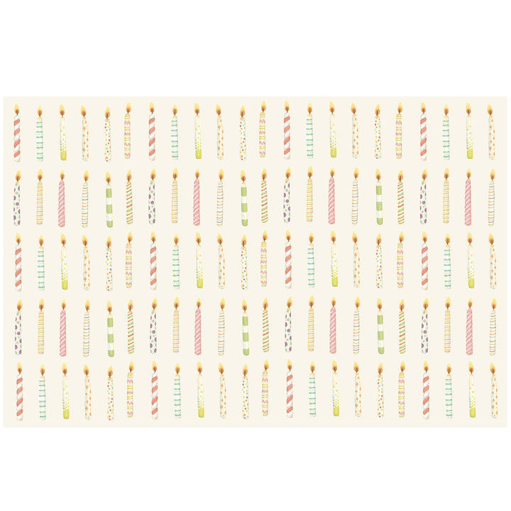 Birthday Candles Paper Placemat Pad