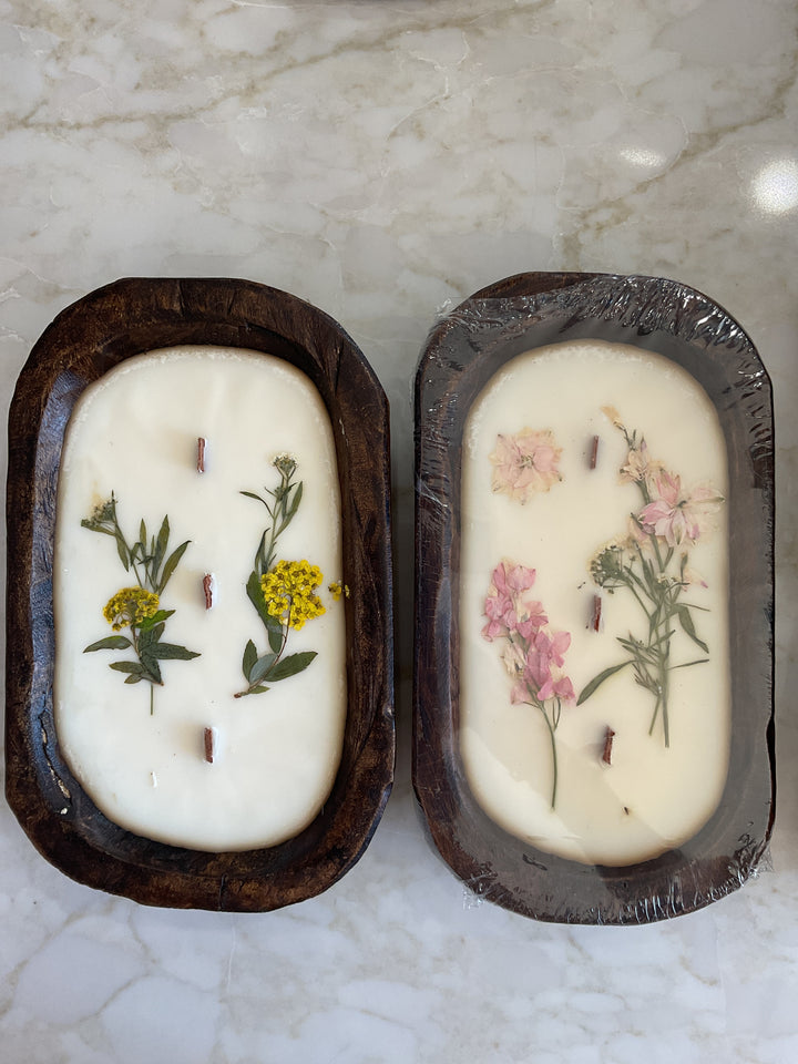 Dough Bowl Hand Poured Candle - Small