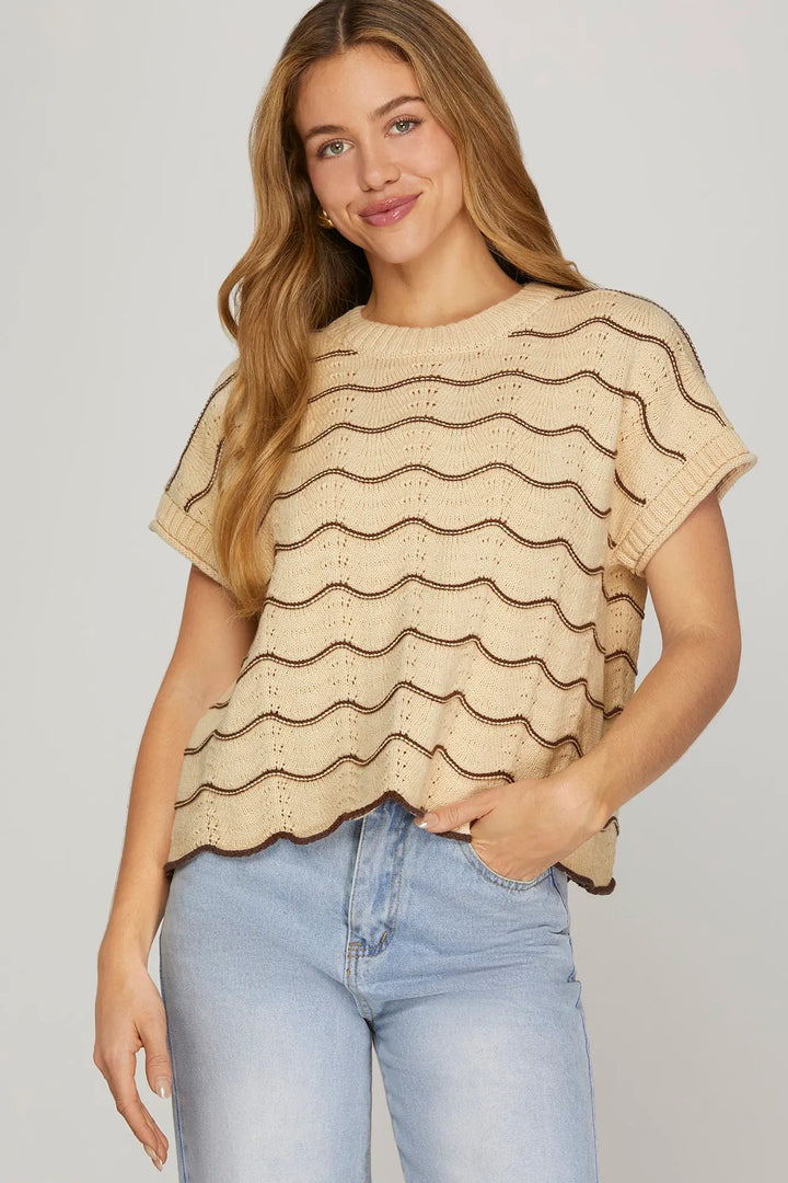 Wavy Days Knit Top