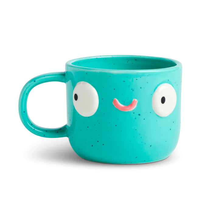 Whimsical Character Face Mug – 14 oz