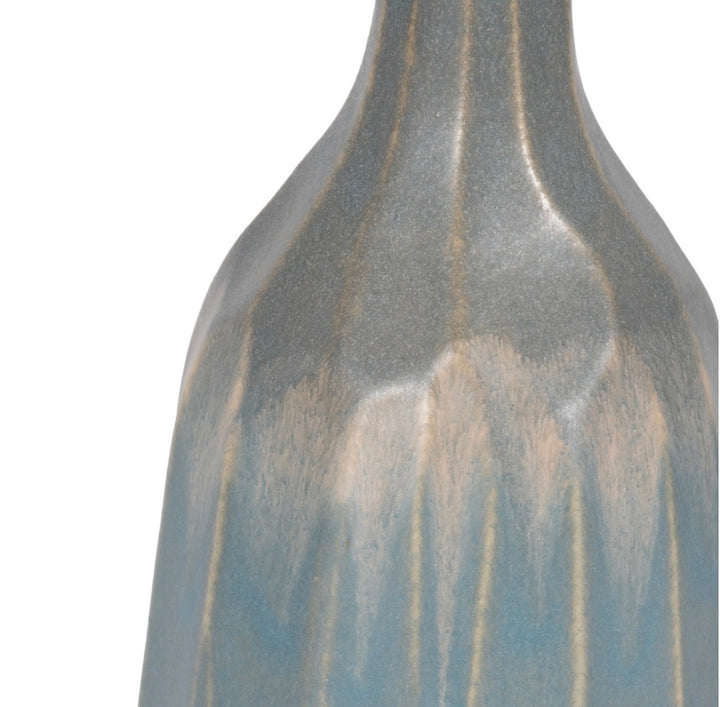 Blue Horizon Reactive Glaze Vase
