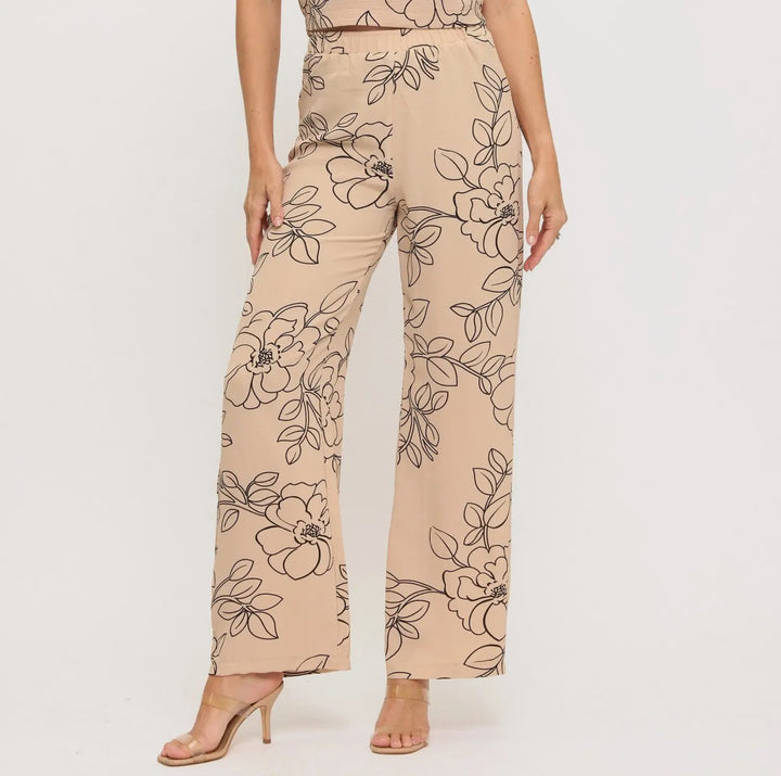 Garden Sketch Wide Leg Pants