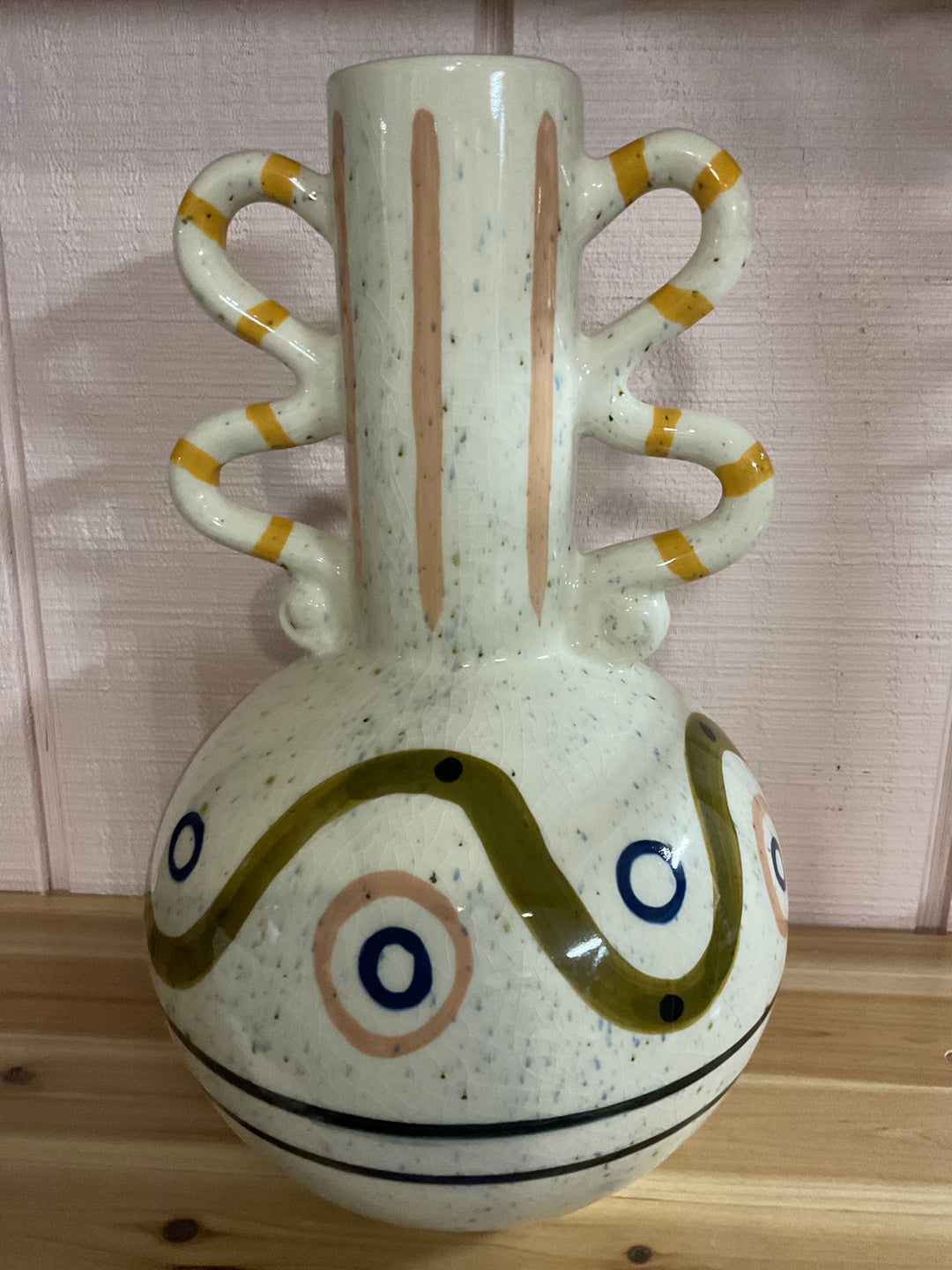 Graphic Ceramic Urn