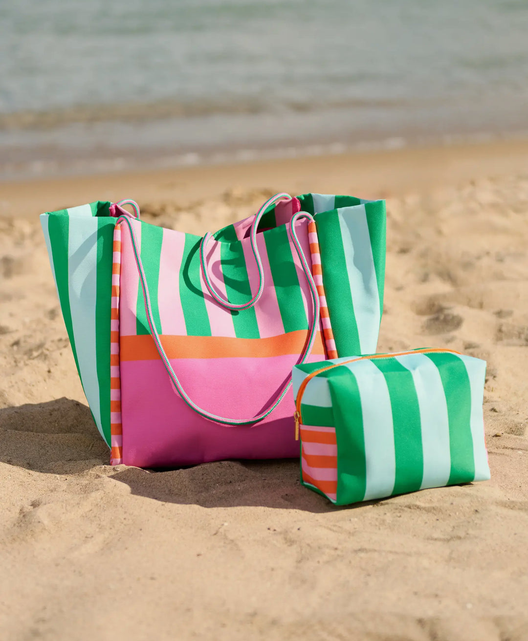 Palm Beach Colorblock Zip Pouch