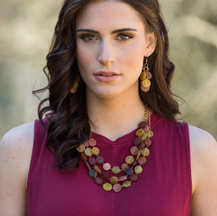 Omala Disc Statement Necklace