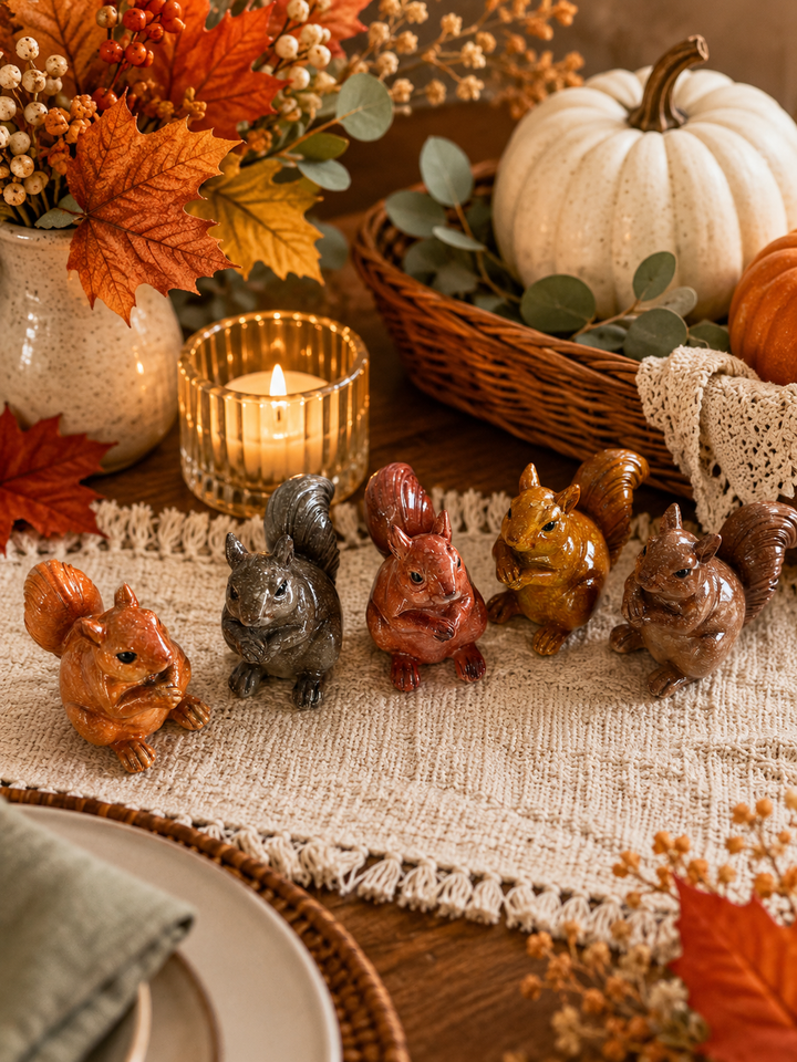 Woodland Resin Squirrel Figurine