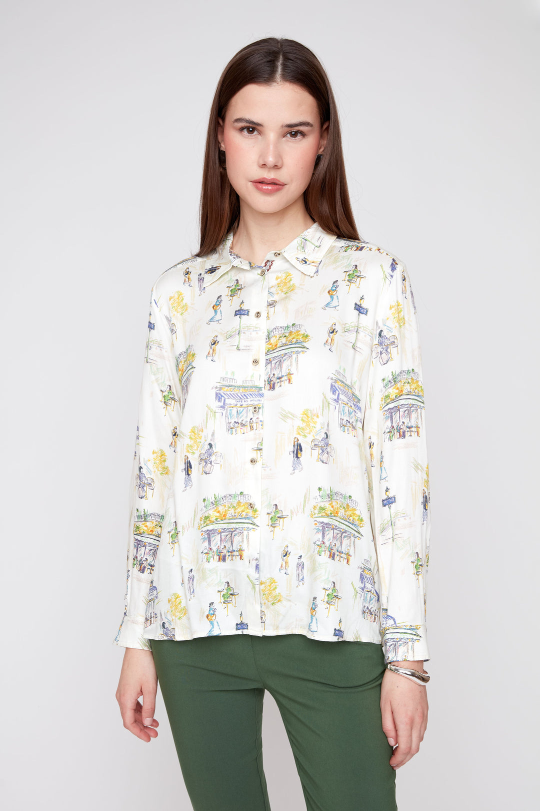 Café Stroll Button-Down