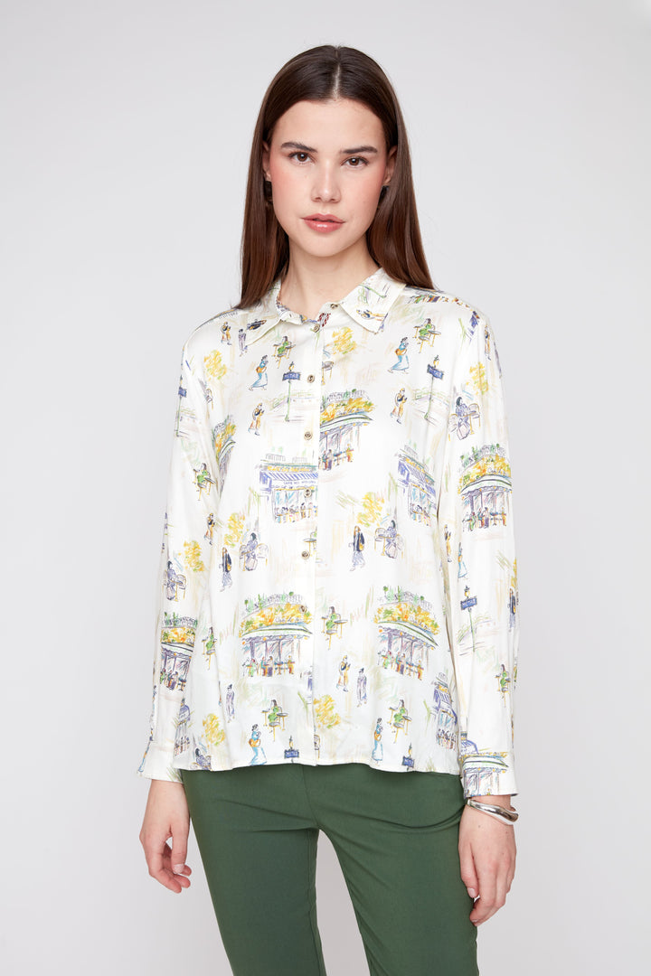 Café Stroll Button-Down