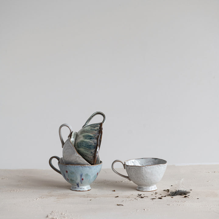 Artisan Footed Stoneware Mug