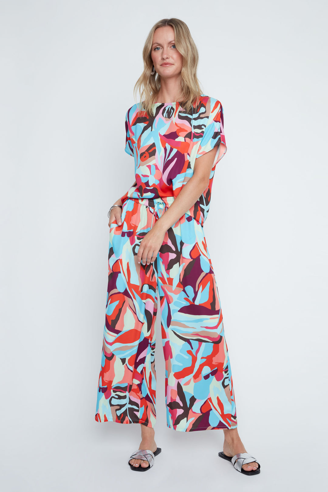 Sunset Splash Wide Leg Pants