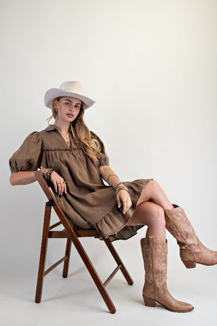 Prairie Belle Denim Dress