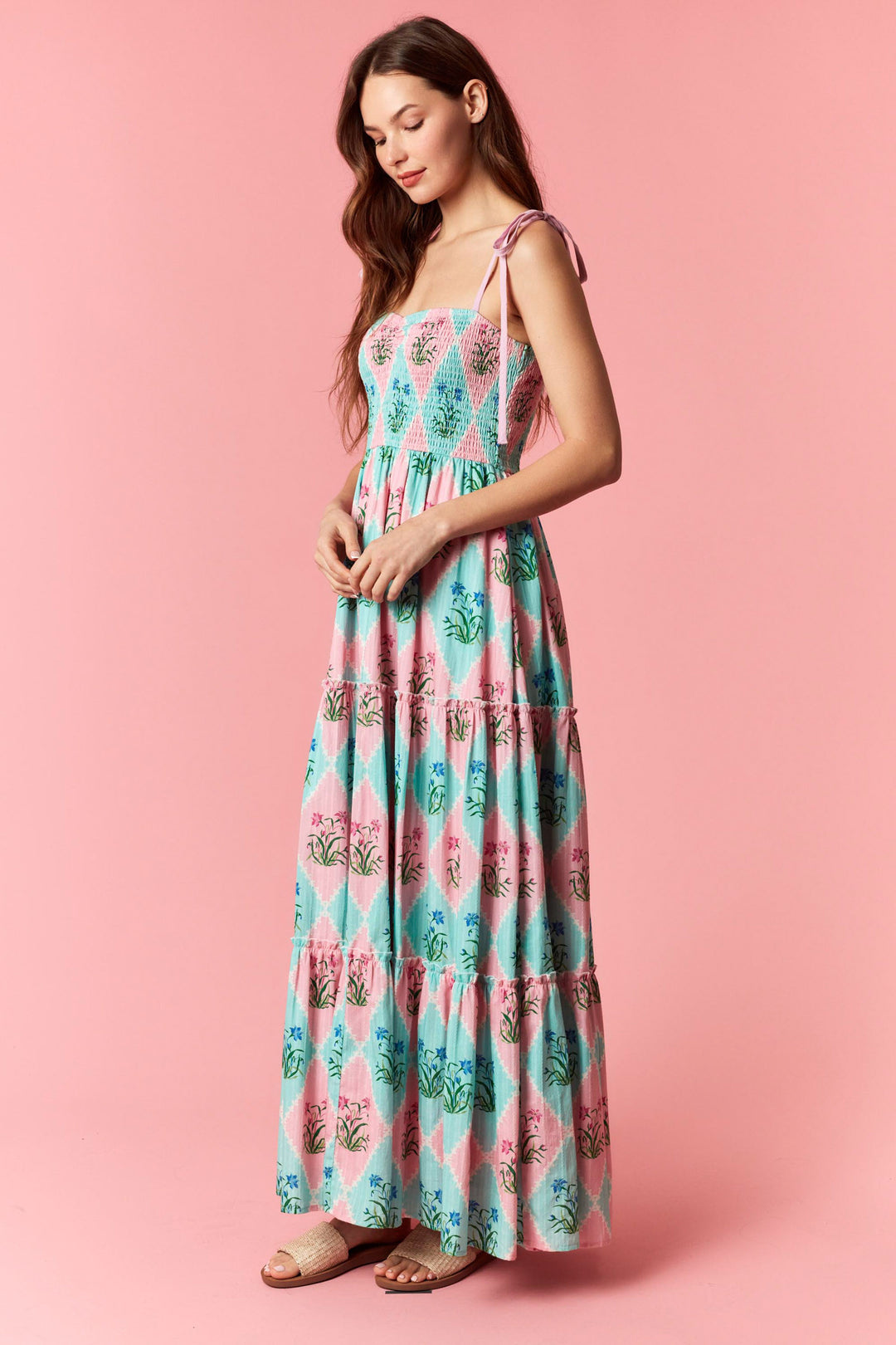 Pink Garden Party Maxi Dress