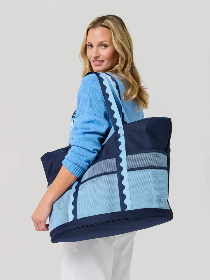 Lake Day Mesh Carryall Tote