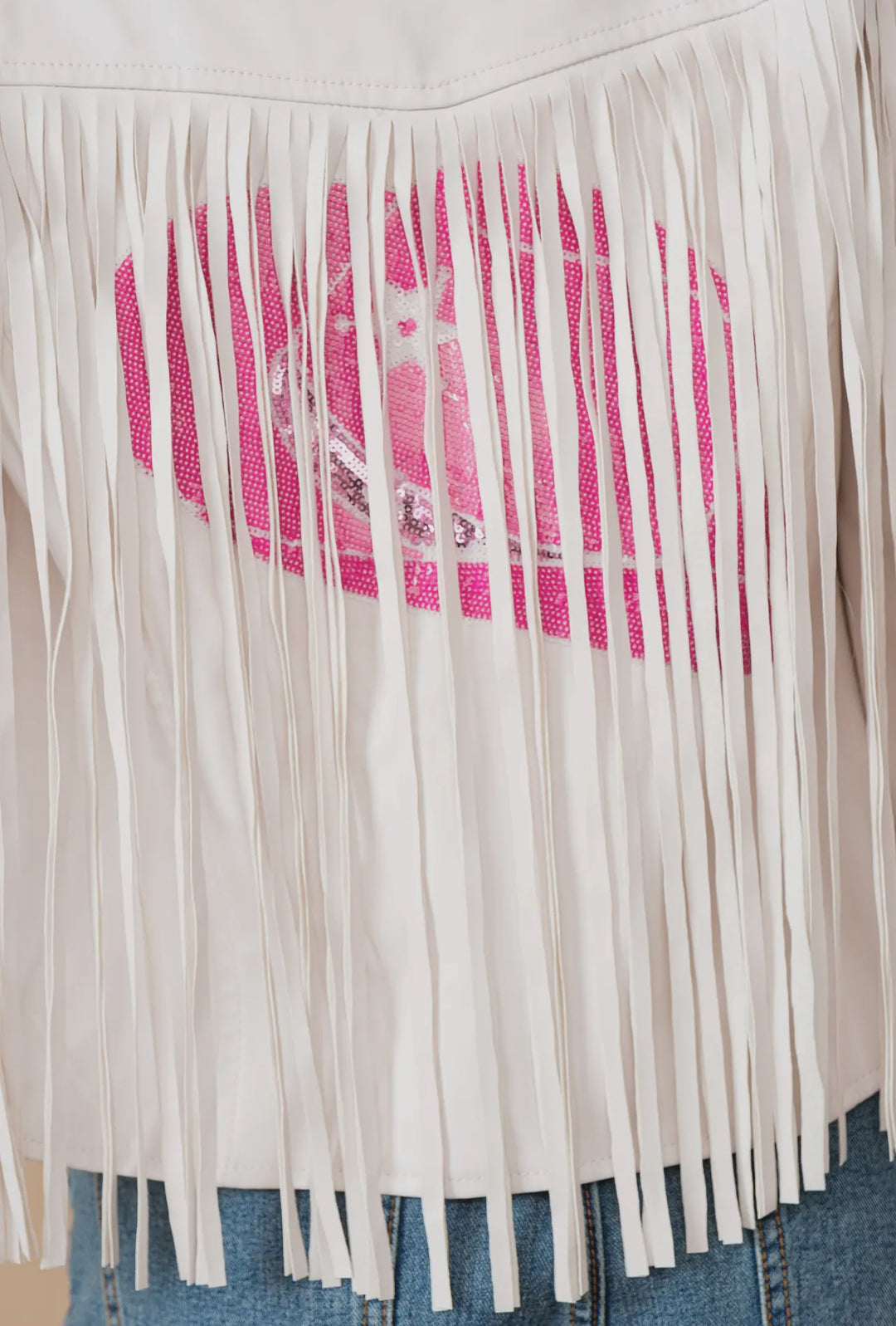 Pink Cowgirl Fringe Jacket