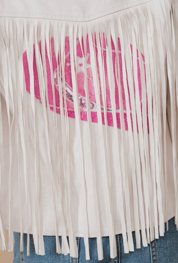 Pink Cowgirl Fringe Jacket