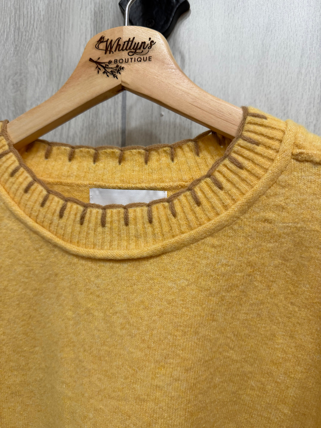 Golden Hour Contrast Stitch Sweater