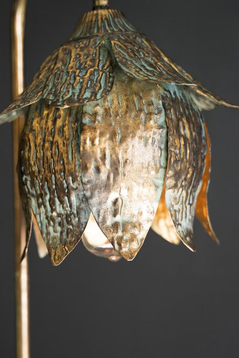 Brass Bloom Tulip Lamp