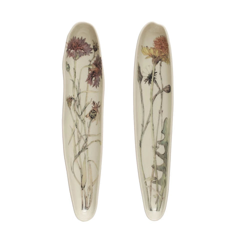 Stoneware Skinny Oval Botanical Platter
